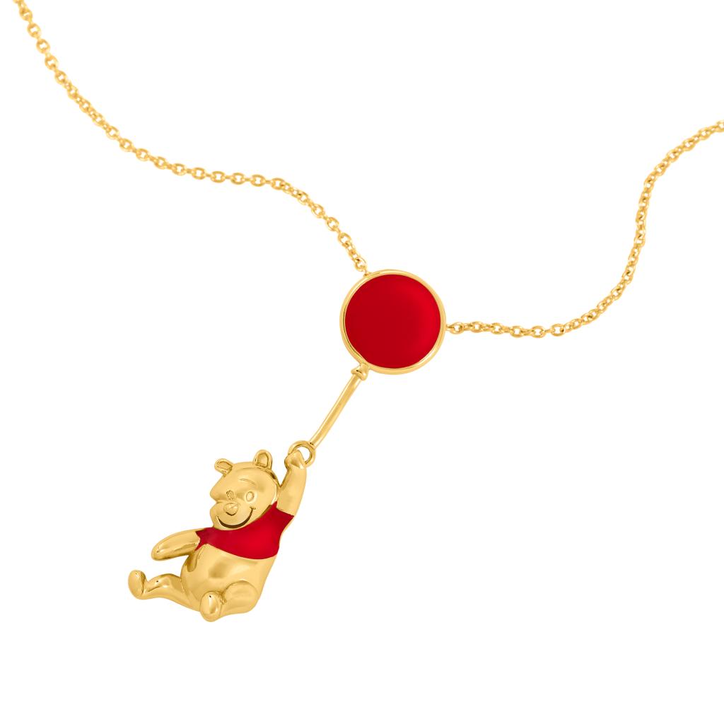 WINNIE THE POOH - Balloon - Necklace in Brass Plated