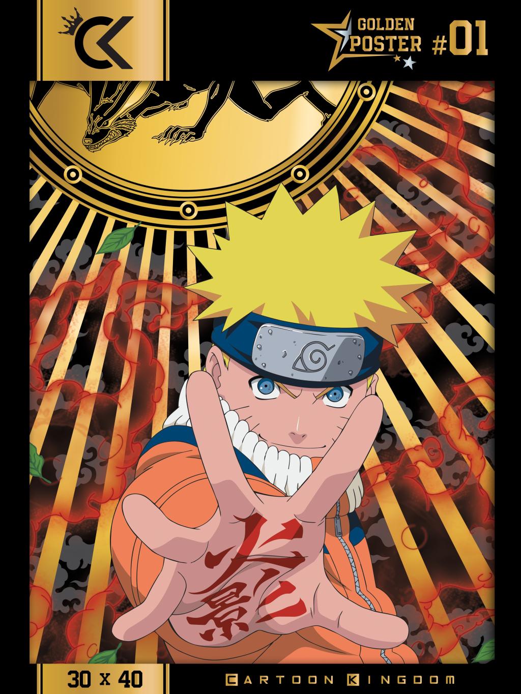 NARUTO - Naruto - Golden Poster 30x40cm