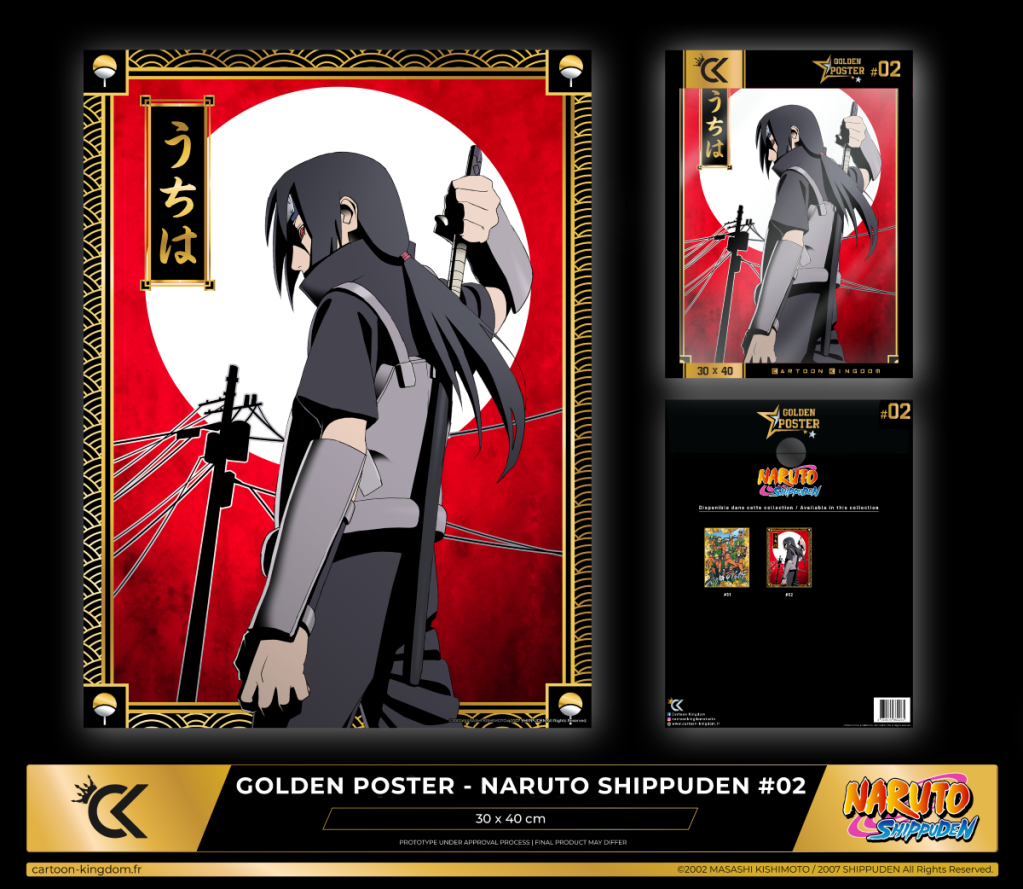 NARUTO SHIPPUDEN - Itachi - Golden Poster 30x40cm