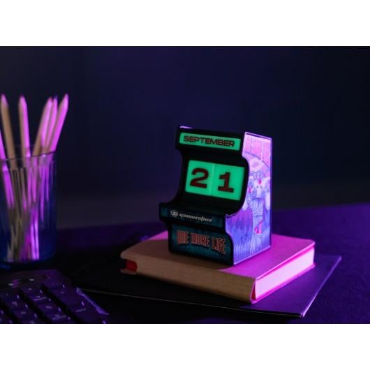 GAMERATION - Arcade - Resin 3D Perpetual Calendar (Glow)