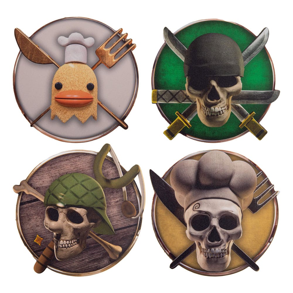 ONE PIECE NETFLIX - Characters 2 - 4 Coasters lot