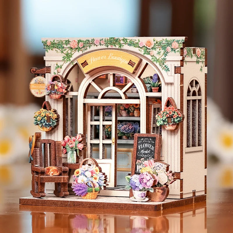 MINI BOOK NOOK KIT - DIY- Flower Boutique - With Magnets