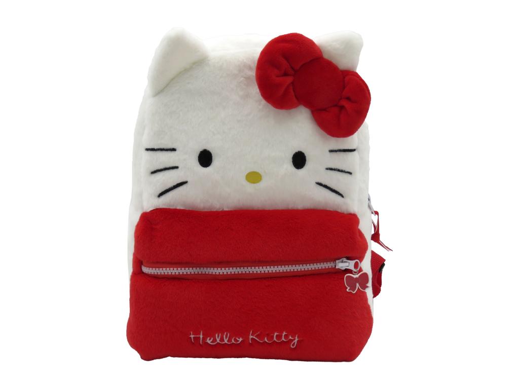 HELLO KITTY - Fur Backpack - 30x14x22cm