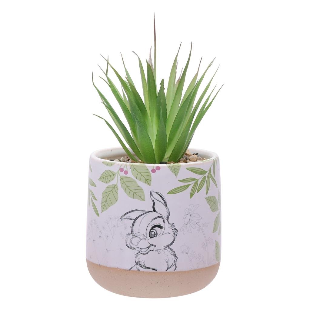 DISNEY - Forest - Bambi - Set of 2 Planters + Faux Plants