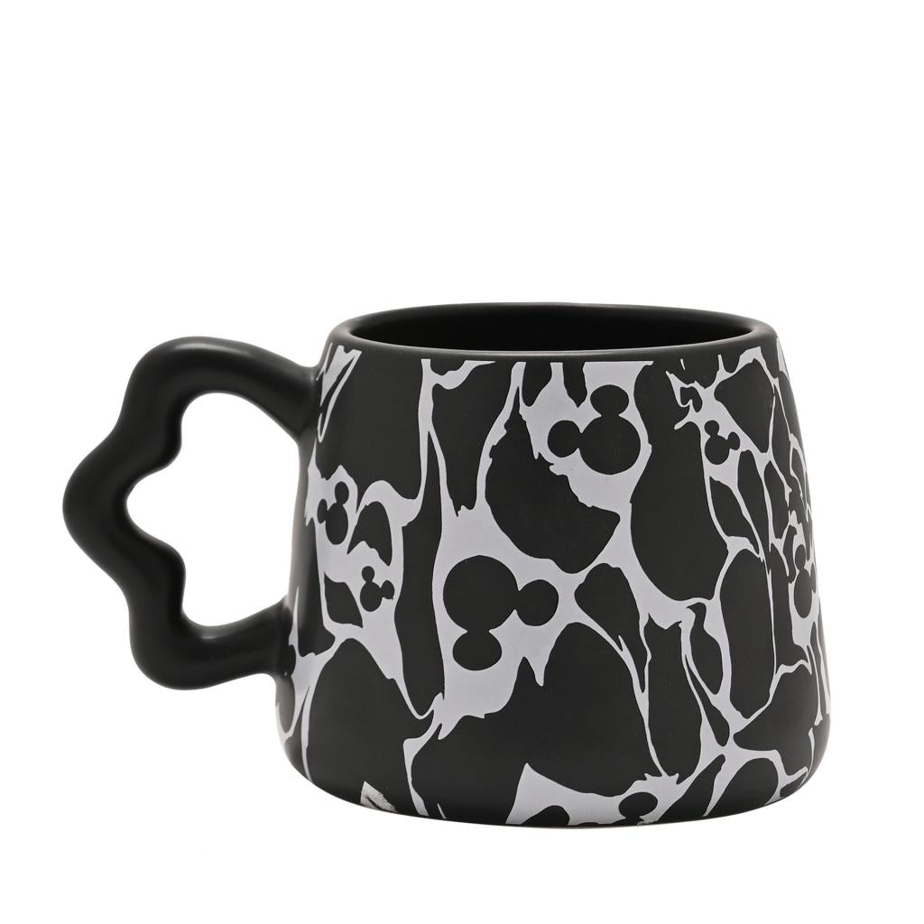 MICKEY - Shapes - Black&White - Crackled Effect - 3D Mug