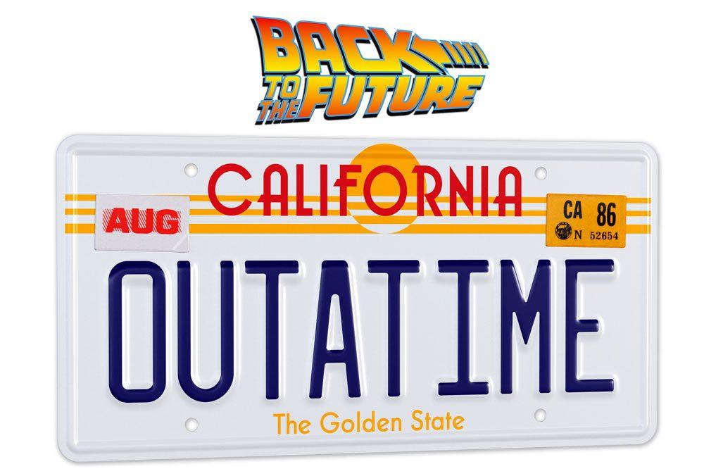 BACK TO THE FUTURE - License Plate 'Outatime' - Replica 1/1