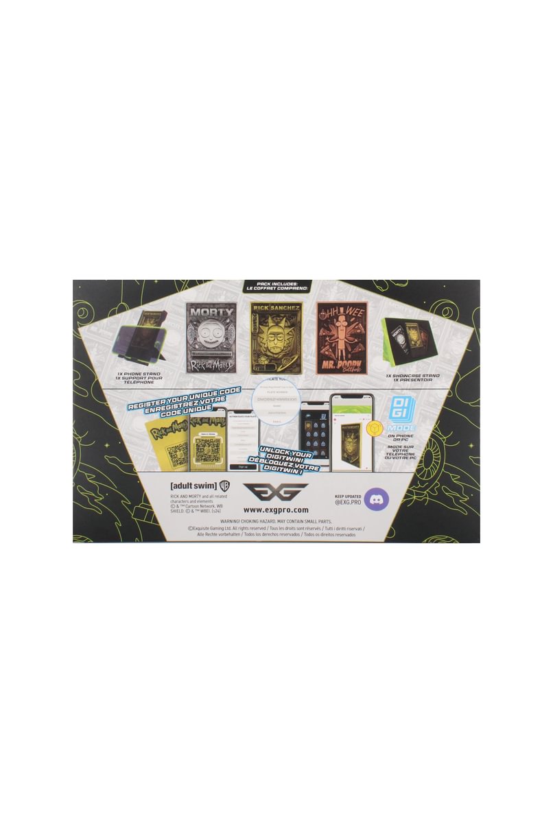 RICK & MORTY - Starter Pack of 3 Digiplates + Interchangeable Stand