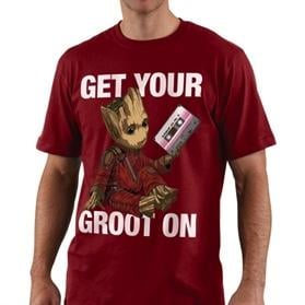 GUARDIANS OF THE GALAXY - T-Shirt Get Your Groot On - Tango Red (S)