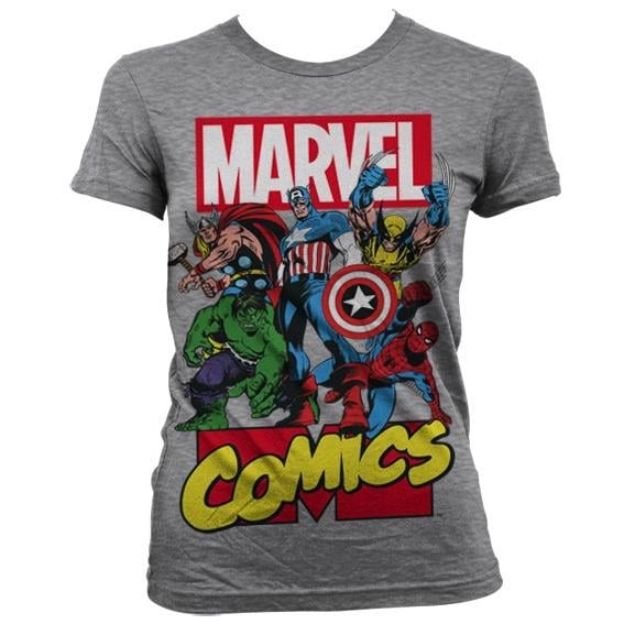 MARVEL - T-Shirt Comics Heroe GIRL - Grey (XL)