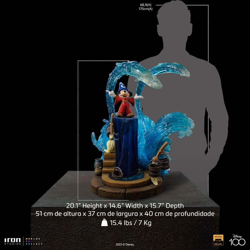 DISNEY - Mickey Fantasia Deluxe - Statue Art Scale Deluxe 1/10 51cm