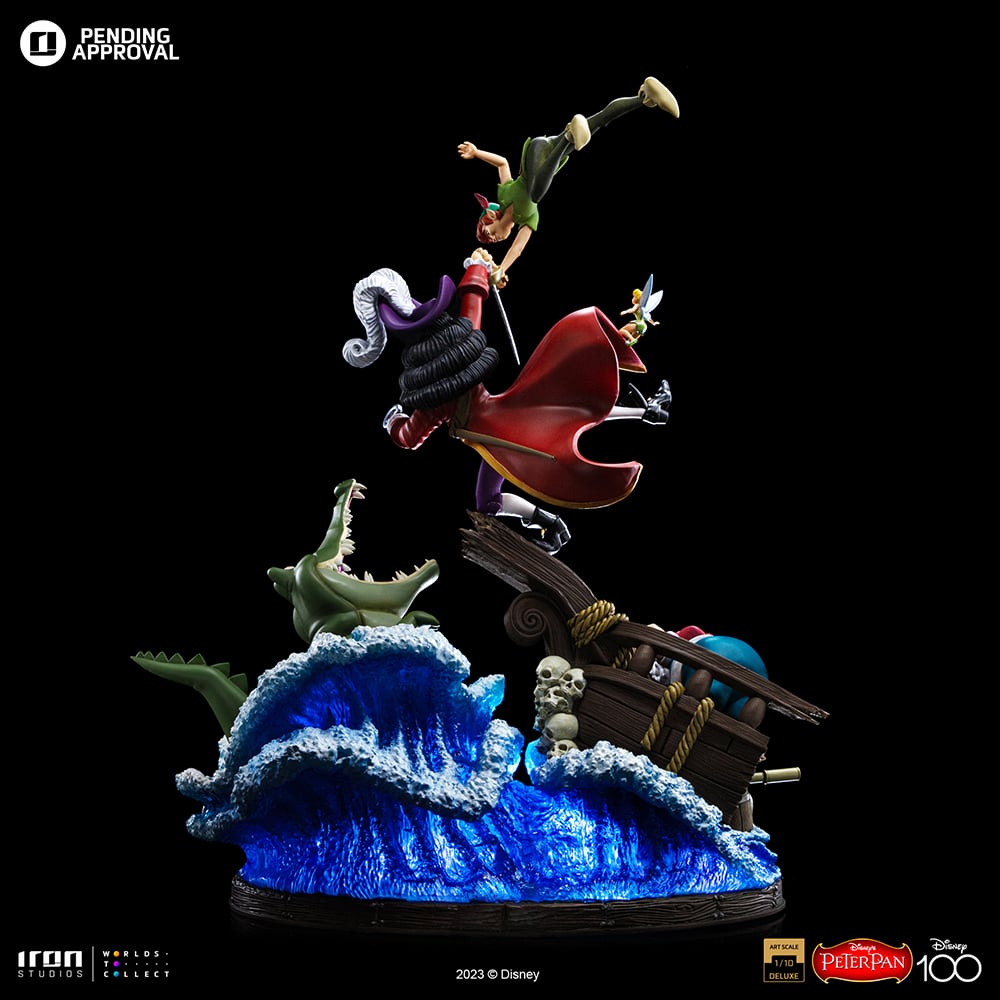 DISNEY - Peter Pan VS Crochet - Statuette Art Scale Deluxe 1/10 42.4cm