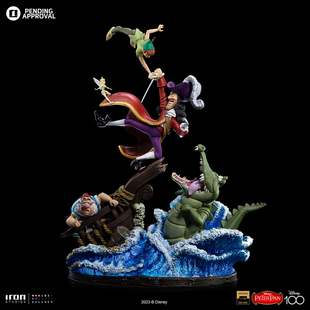 DISNEY - Peter Pan VS Crochet - Statuette Art Scale Deluxe 1/10 42.4cm