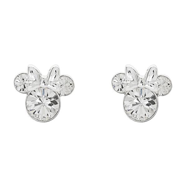 MINNIE - Stud Birthstone Earrings in Plated Brass - April