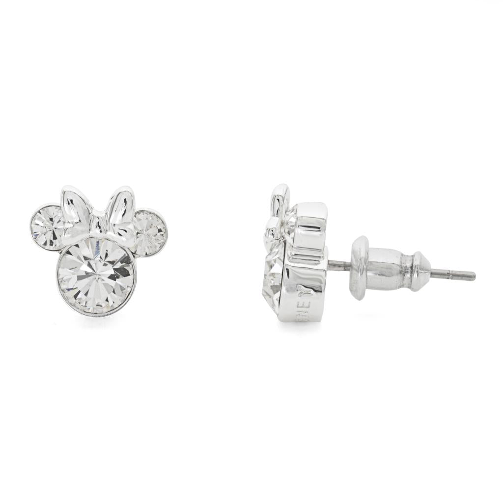 MINNIE - Stud Birthstone Earrings in Plated Brass - April