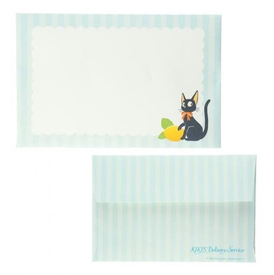 KIKI'S DELIVERY SERVICE - Jiji with lemon - Fan & Envelope