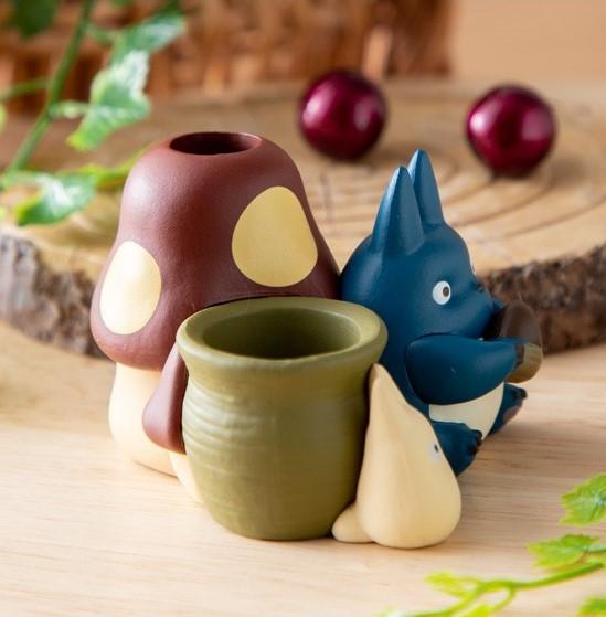 MON VOISIN TOTORO - Totoro Bleu & Blanc - Figurine Pot à crayon 4.5cm