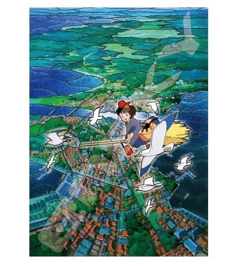 KIKI'S DELIVERY SERVICE - Koriko's Sky - Stained Glass Puzzle 500P