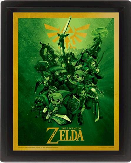 LEGEND OF ZELDA - 3D Lenticular Poster 26X20 - Link