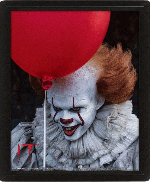 IT - 3D Lenticular Poster 26X20 - Pennywise Evil