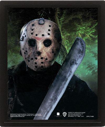 FREDDY VS JASON - Jason Voorhees - 3D Lenticular Poster 26x20cm