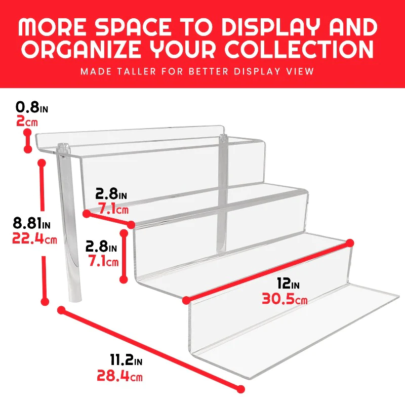 EVORETRO - Acrylic Display Risers for Funko Pops and Action Figures