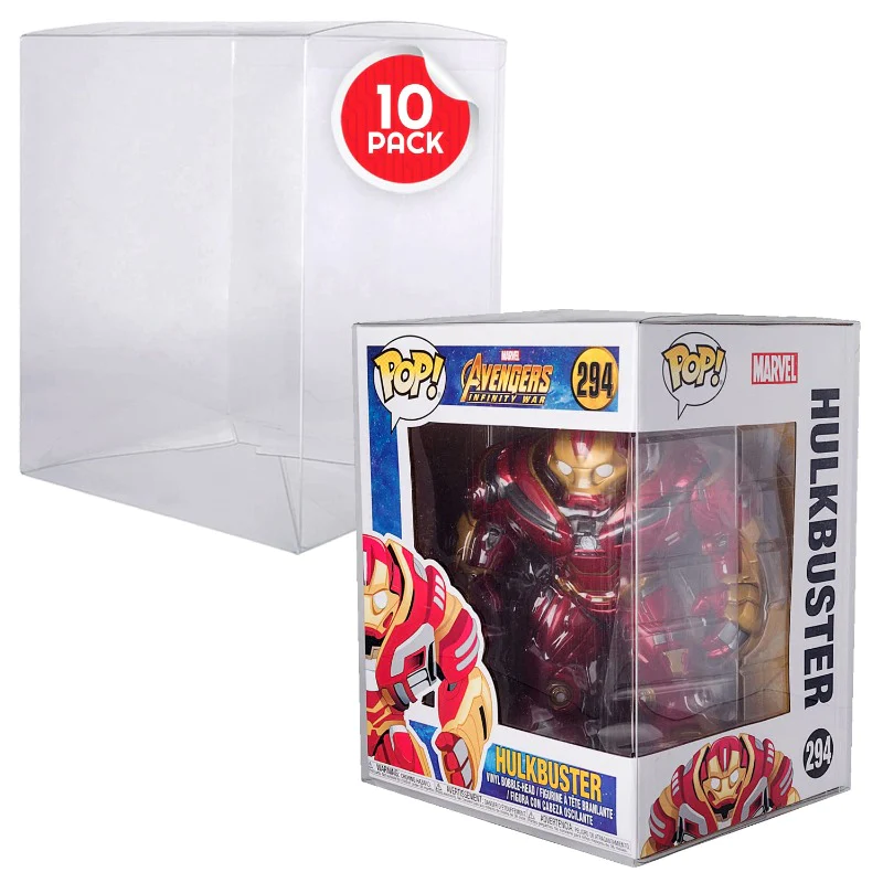 EVORETRO - Premium Funko Pop Plastic Protector for 6 Inch 10-Pack