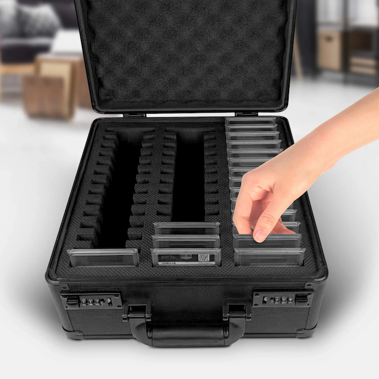 EVORETRO -  Graded Card Storage Individual for 42 Cards Black