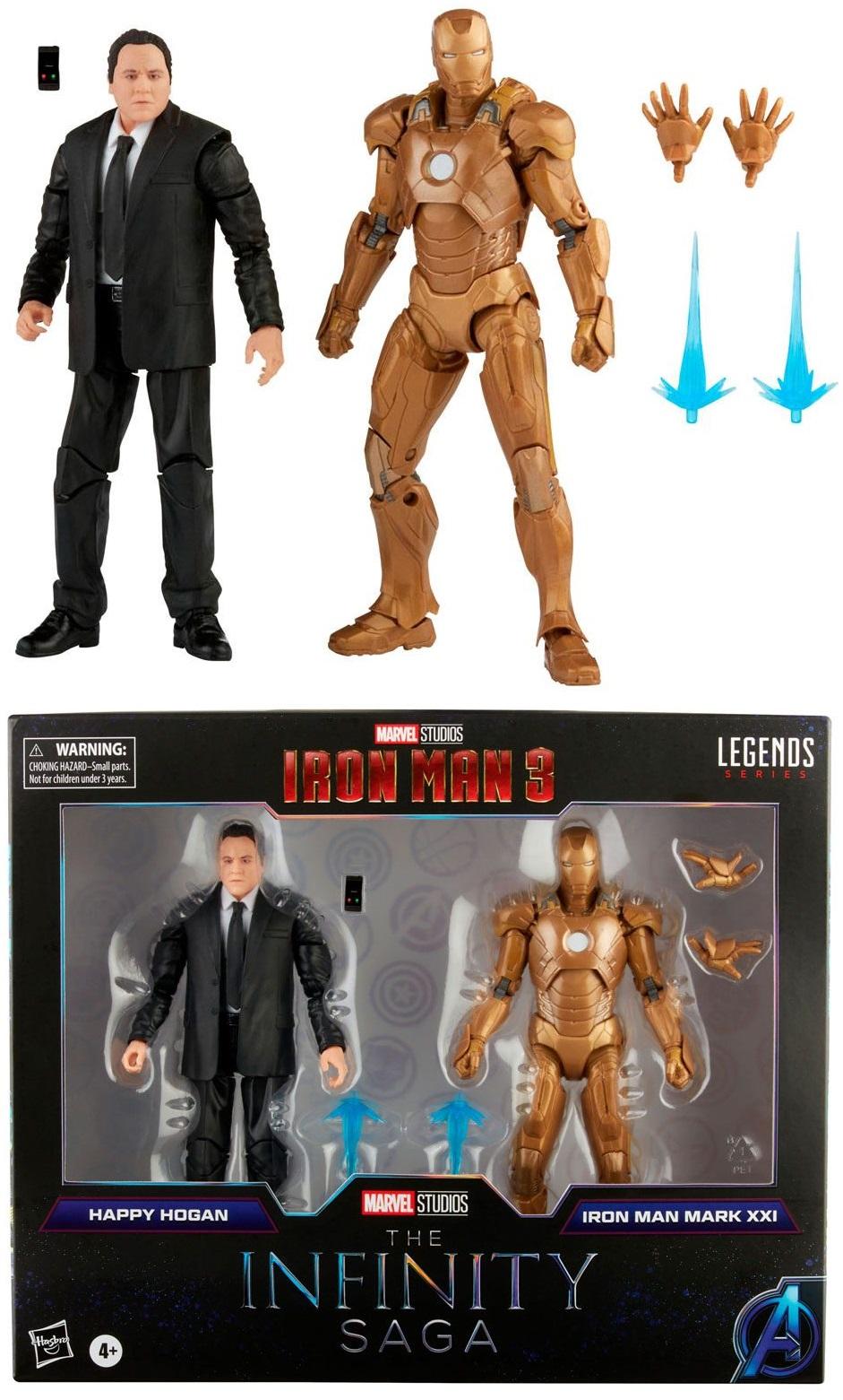 MARVEL - Happy Hogan & Iron Man - 2 Figures Pack Legends Series 15cm