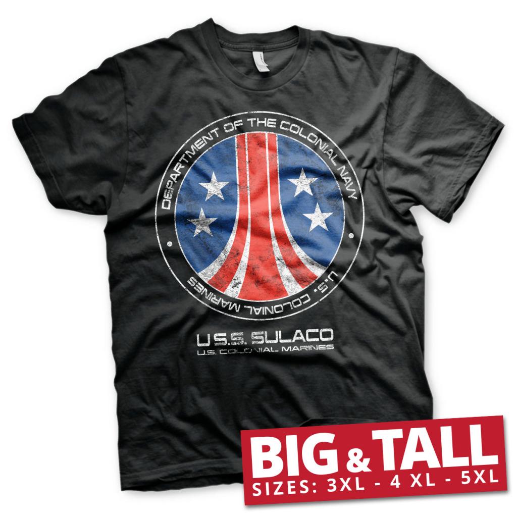 ALIEN - T-Shirt Big & Tall - USS Sulaco (3XL)
