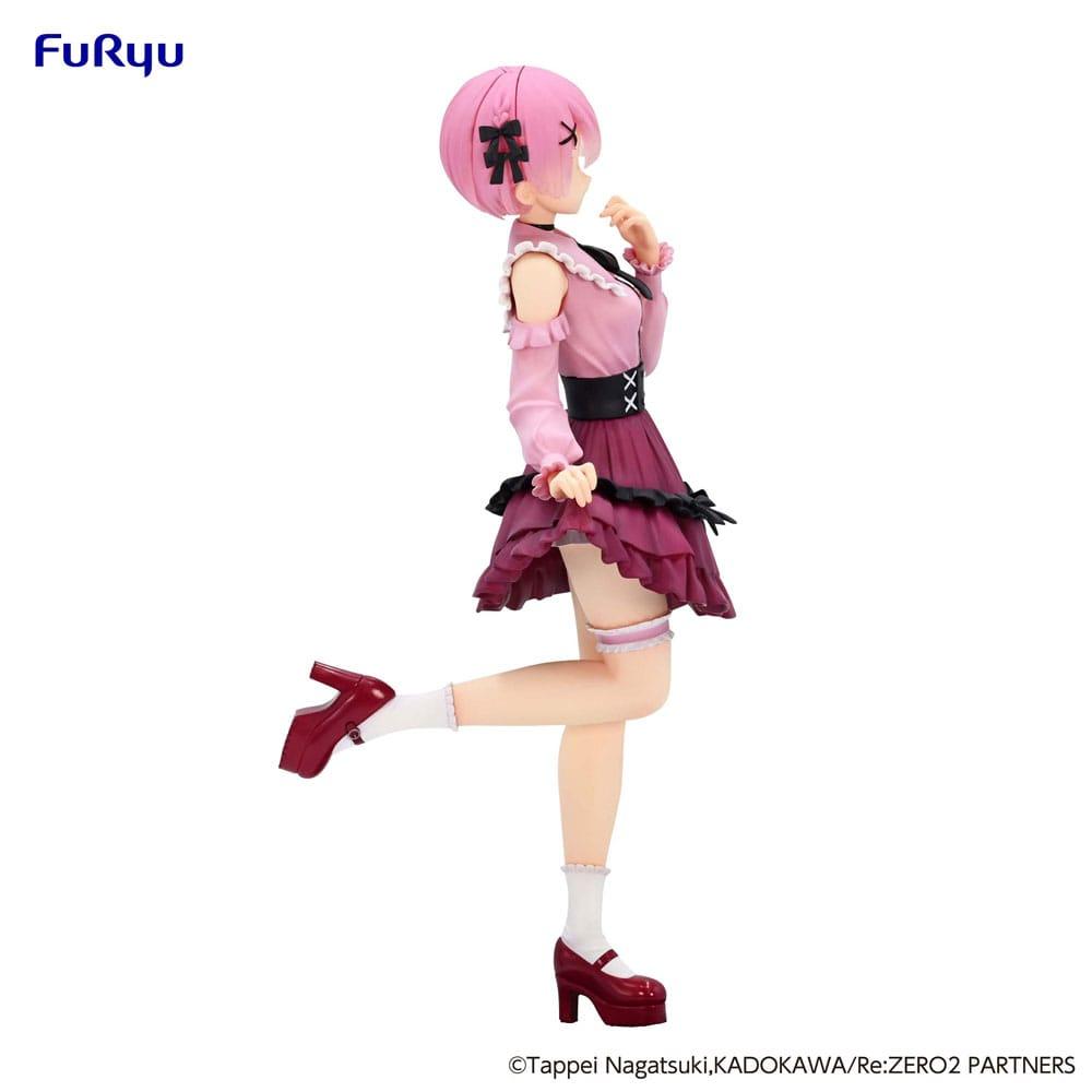 RE ZERO - Ram "Girly Outfit  Pink" - Statue Trio-Try-It 21cm