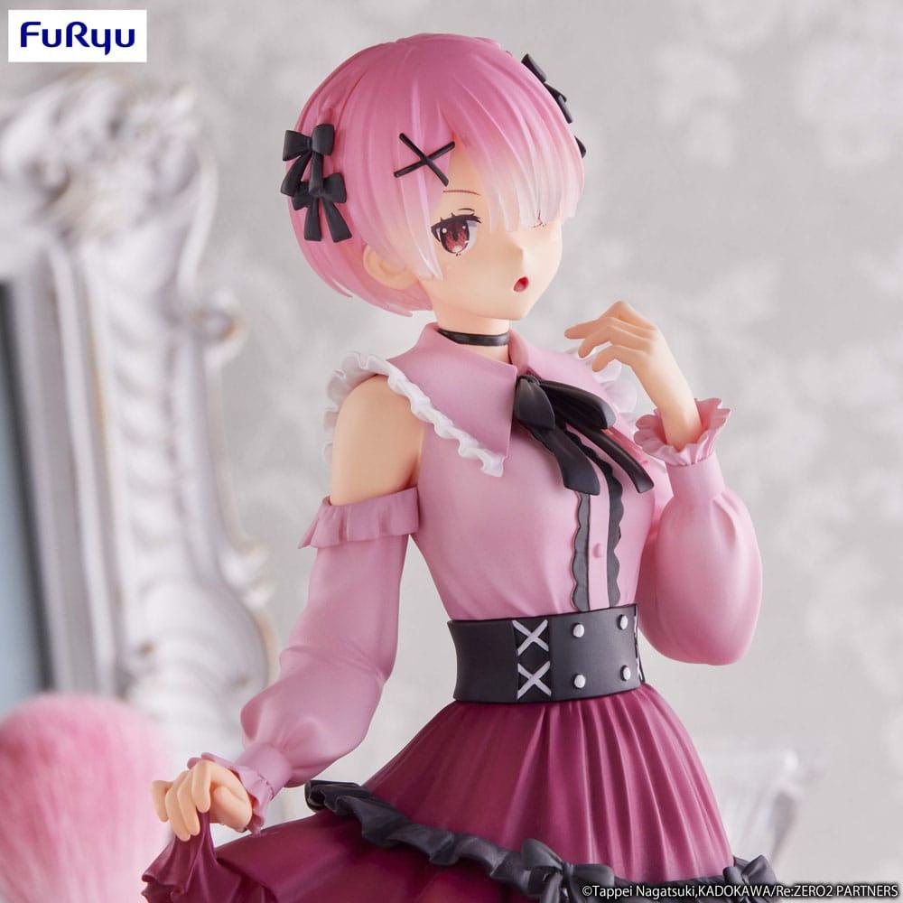 RE ZERO - Ram "Girly Outfit  Pink" - Statue Trio-Try-It 21cm