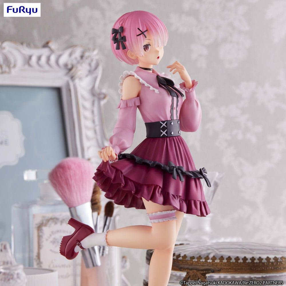RE ZERO - Ram "Girly Outfit  Pink" - Statue Trio-Try-It 21cm