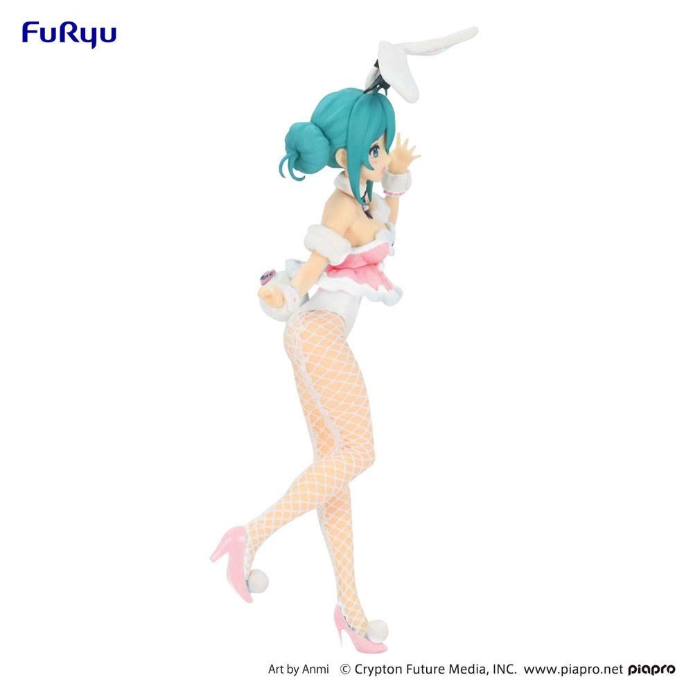 HATSUNE MIKU - White Rabbit Baby Pink - Statue PVC BiCute Bunnies 28cm