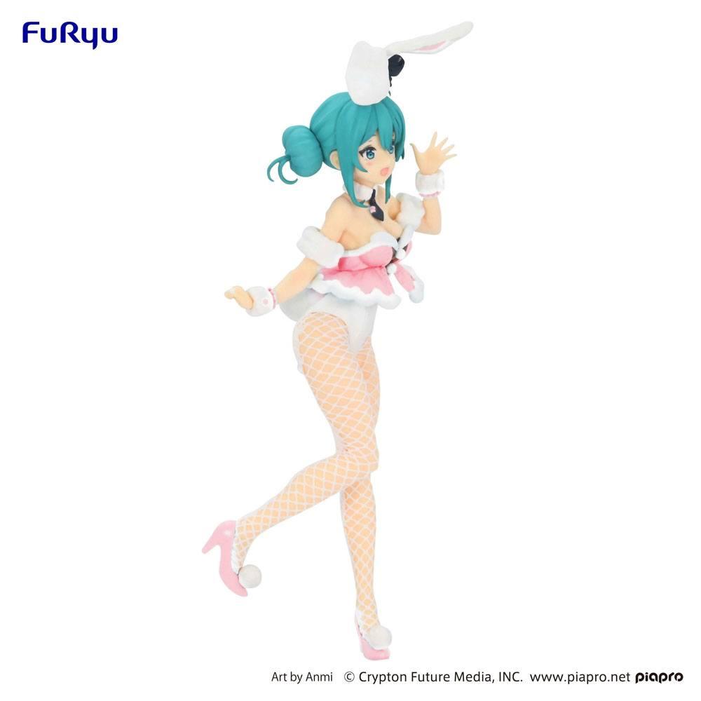 HATSUNE MIKU - White Rabbit Baby Pink - Statue PVC BiCute Bunnies 28cm
