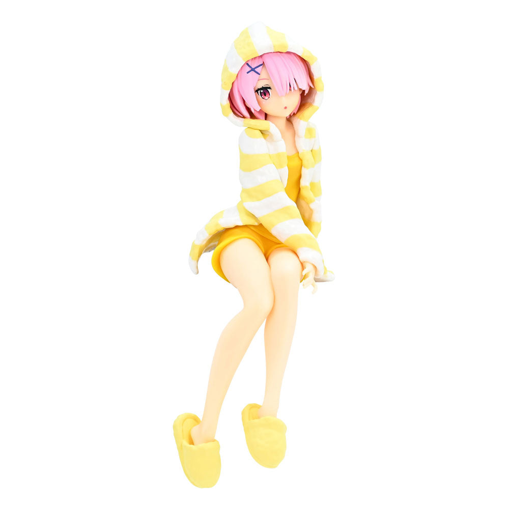 RE ZERO - Ram "Room Wear Yellow" - Statue PVC Noodle Stopper 14cm