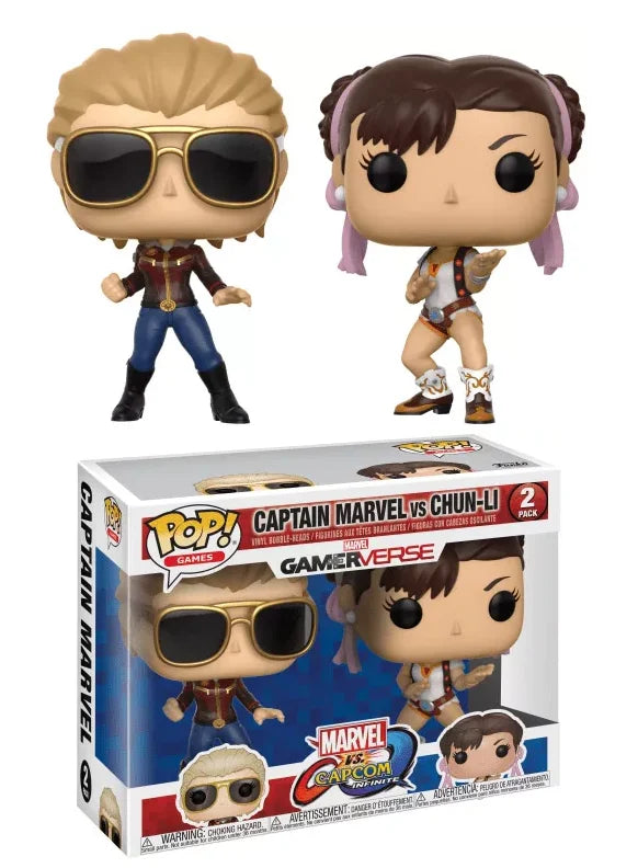 MARVEL Vs CAPCOM - POP 2-Pack - Captain Marvel Vs Chun-Li