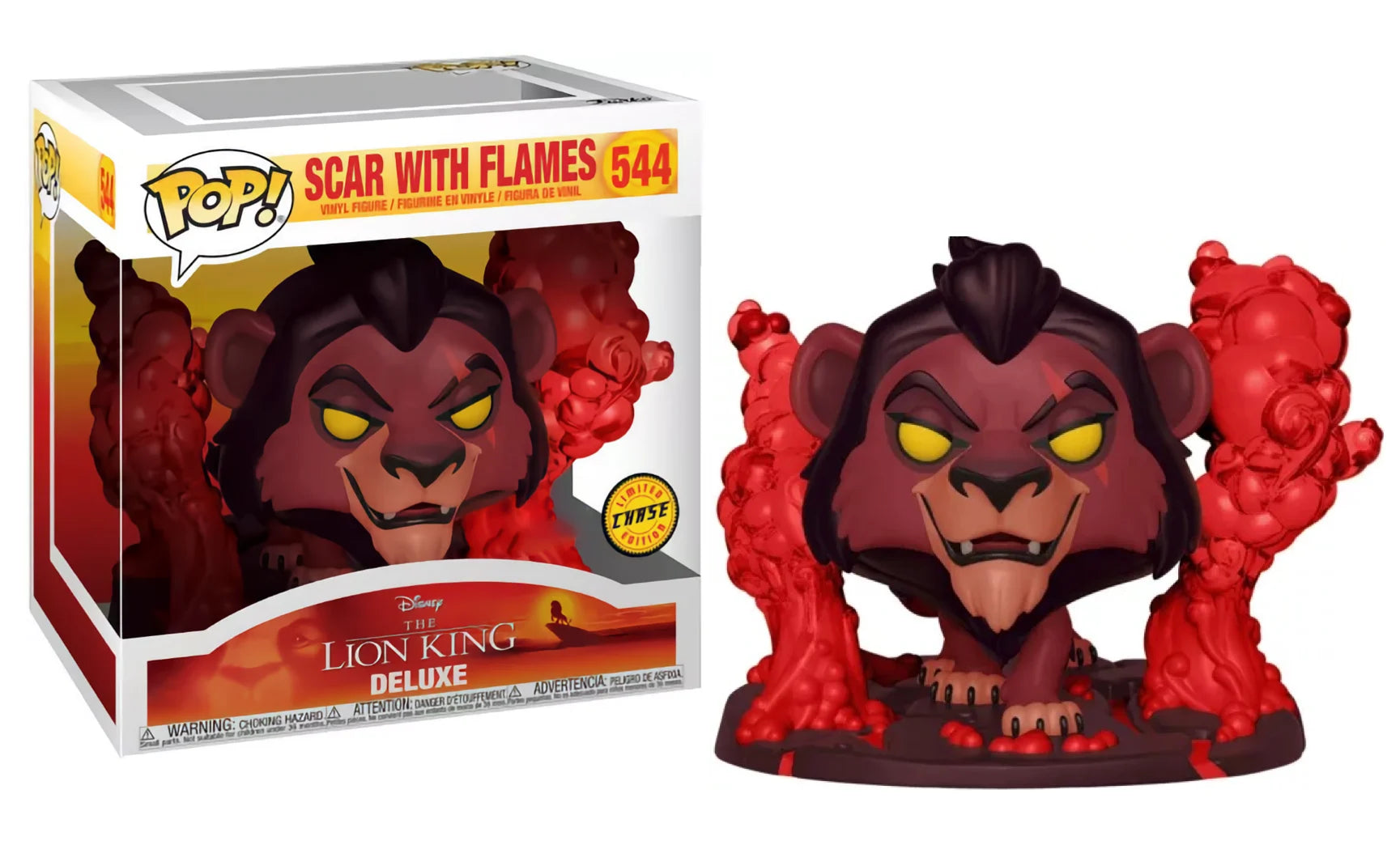 THE LION KING - POP Deluxe N° 544 - Scar in Flames with Chase