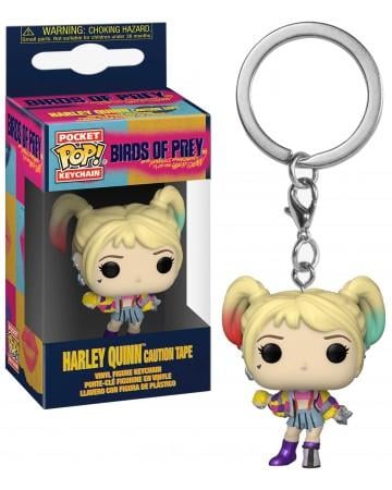 BIRDS OF PREY - Pocket Pop Keychains - Harley Quinn Caution Tape - 4cm