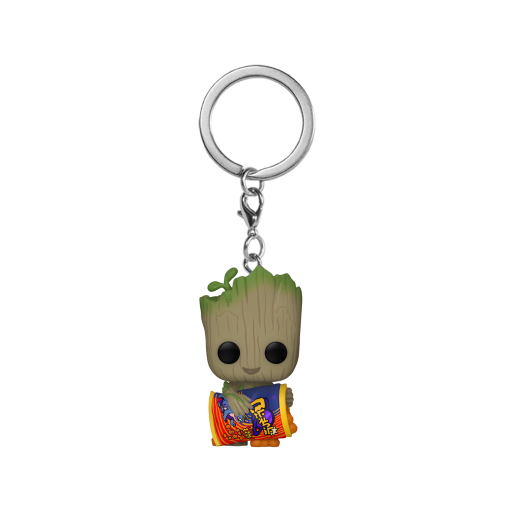 I AM GROOT - Pocket Pop Keychains - Groot with Cheese Puffs