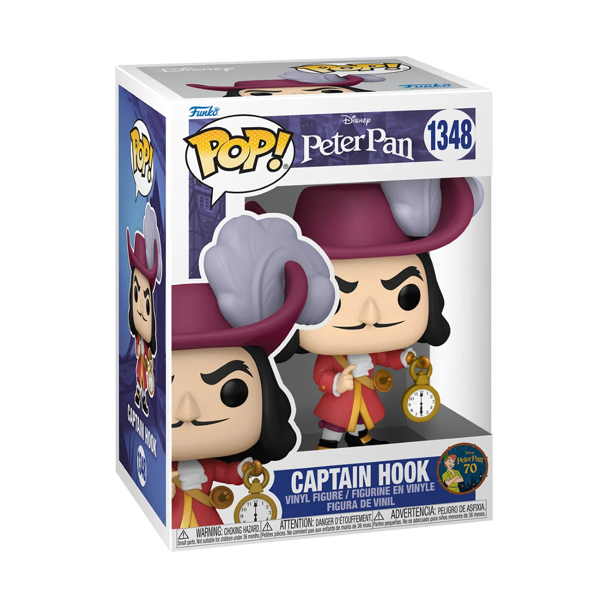 PETER PAN "70TH ANNIVERSARY" - POP N° 1348 - Captain Hook