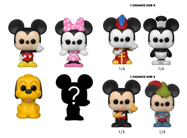 DISNEY - Bitty Pop 4 Pack 2.5cm - Mickey