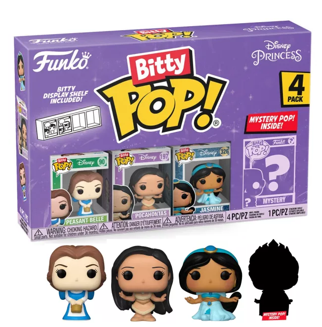 DISNEY PRINCESS - Bitty Pop 4 Pack 2.5cm - Belle