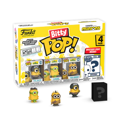 MINIONS - Bitty Pop 4 Pack 2.5cm - Eye Matie