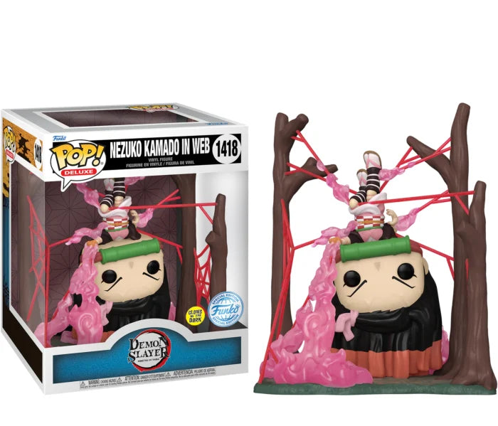 DEMON SLAYER - POP Deluxe N° 1418 - Nezuko in Web (GITD)