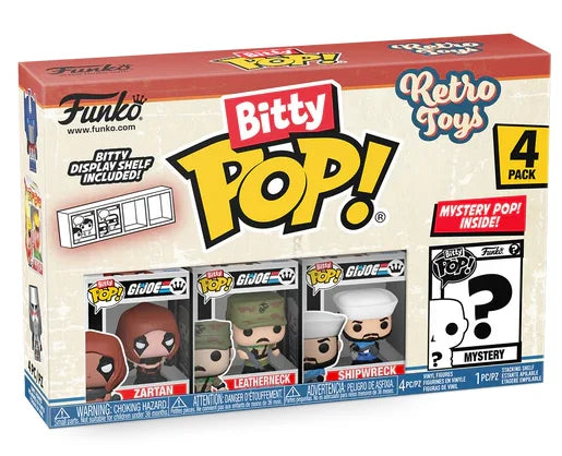 RETRO TOYS - Bitty Pop 4 Pack 2.5cm - GI Joe