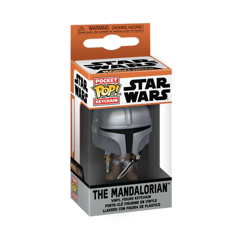 THE MANDALORIAN - Pocket Pop Keychains -The Mandalorian with Darksaber
