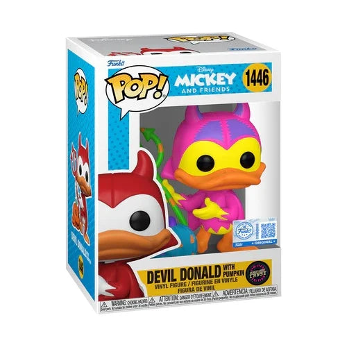 DISNEY - POP N° 1446 - Devil Donald with Chase (Black Light)
