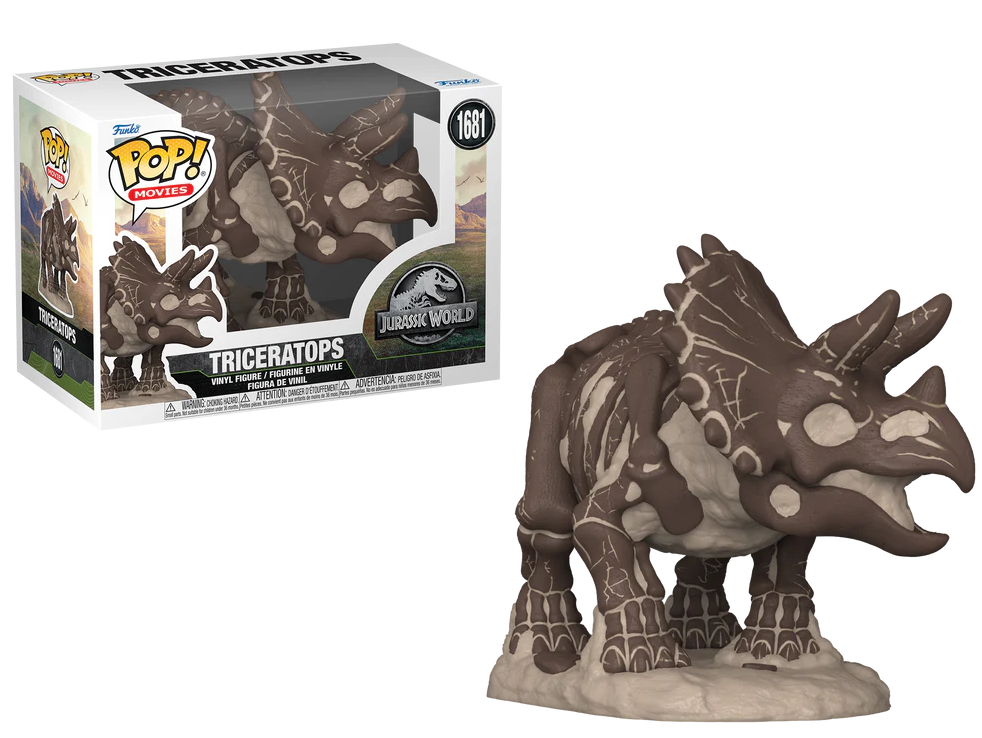 JURASSIC PARK FOSSIL - POP Movie N° 1681 - Triceratops