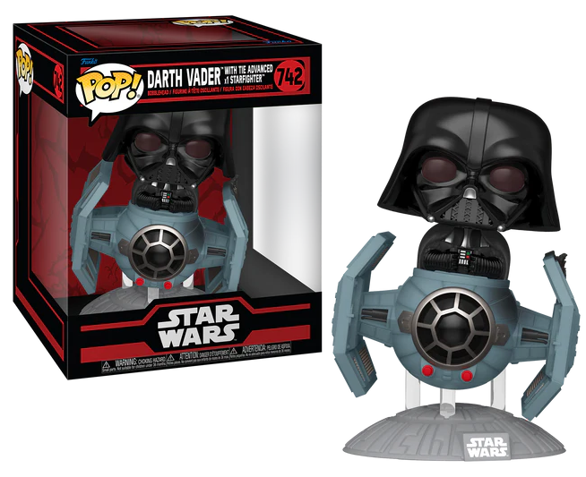 STAR WARS DARKSIDE - POP Ride DLX N°742 -Tie Advanced with Darth Vader