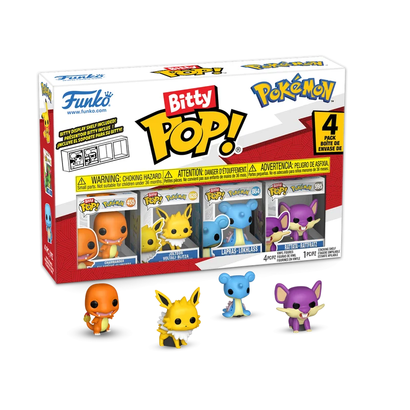 POKEMON - Bitty Pop 4 Pack 2.5cm - Charmander